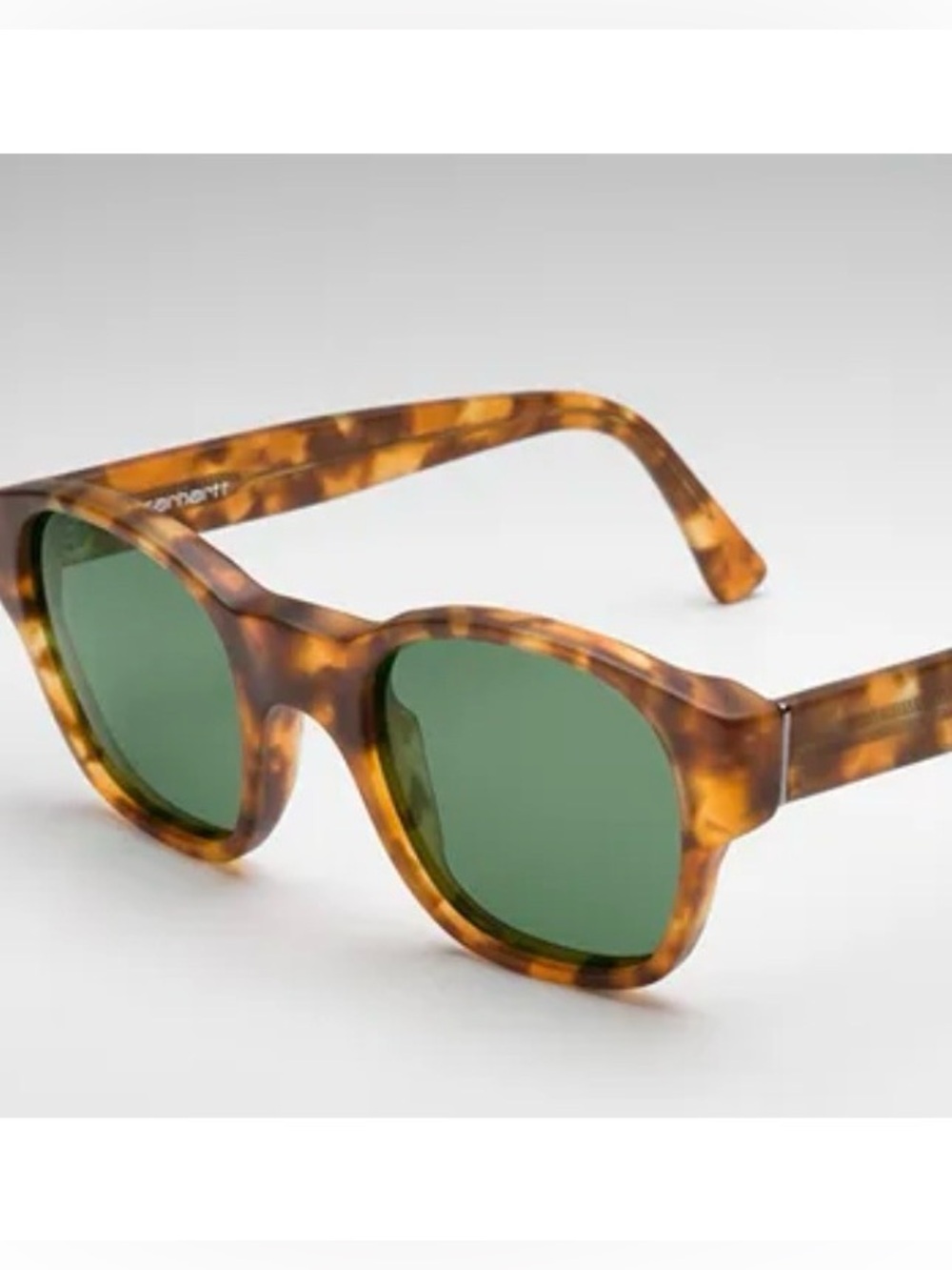 Carhartt WIP X RETROSUPERFUTURE Matte Havana Green Lens Brightmoor Sunglasses